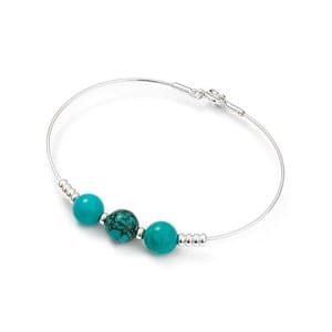 Bracelet rigide turquoise